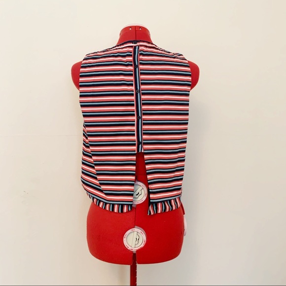 ☘️ Zara Stripe Crop Top Size Large - Picture 8 of 8